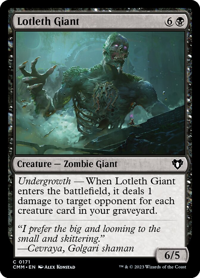 Lotleth Giant 171 (Commander Masters)  - Foil | Chromatic Games