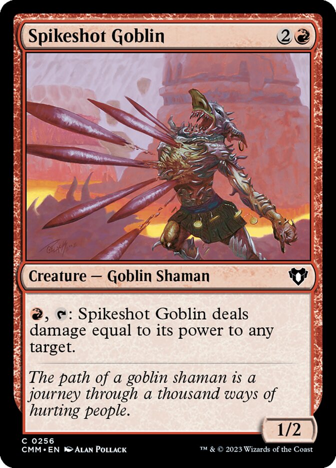 Spikeshot Goblin 256/451 (Commander Masters)  | Chromatic Games
