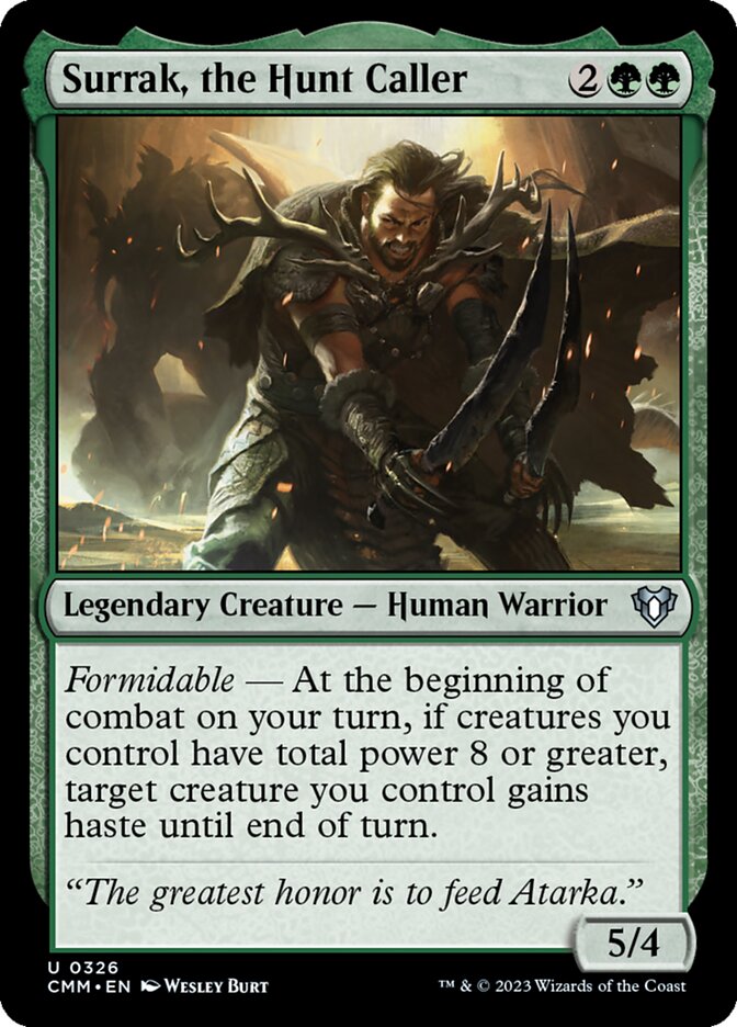 Surrak, the Hunt Caller 326/451 (Commander Masters)  | Chromatic Games