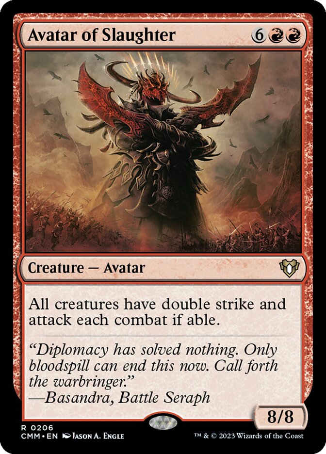 Avatar of Slaughter 206/451 (Commander Masters)  | Chromatic Games