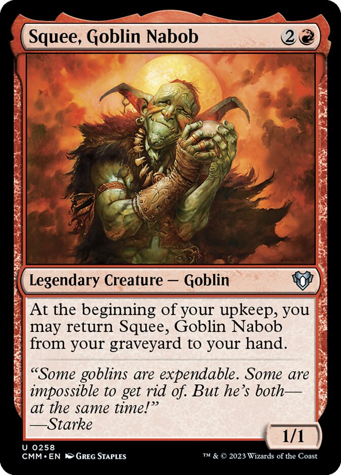 Squee, Goblin Nabob 258/451 (Commander Masters)  | Chromatic Games