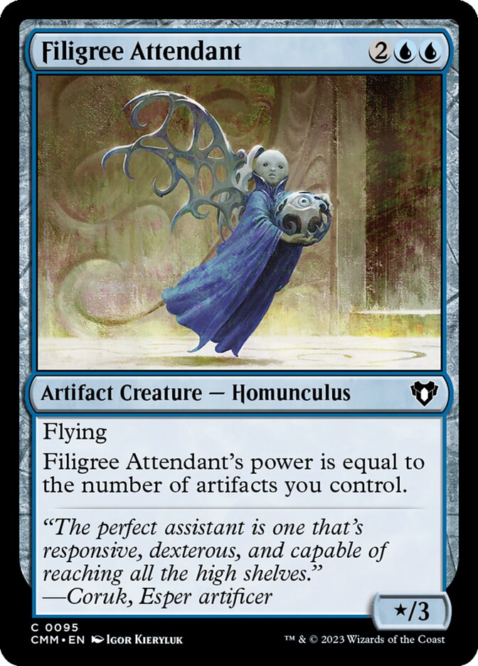 Filigree Attendant 95/451 (Commander Masters)  - Foil | Chromatic Games