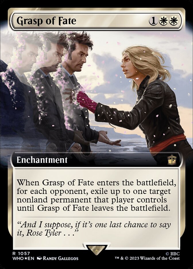 Grasp of Fate 1057/331 (Universes Beyond: Doctor Who)  - Extended Art Surge Foil | Chromatic Games