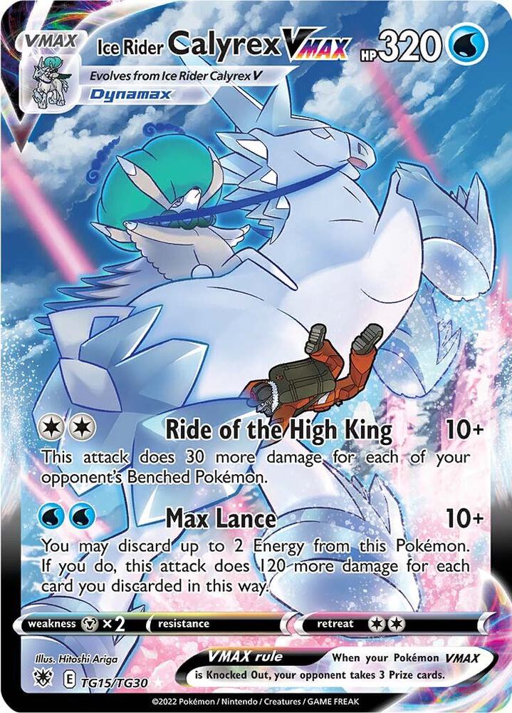 Ice Rider Calyrex VMAX TG15/TG30 (SWSH10: Astral Radiance Trainer Gallery)  - Holofoil | Chromatic Games