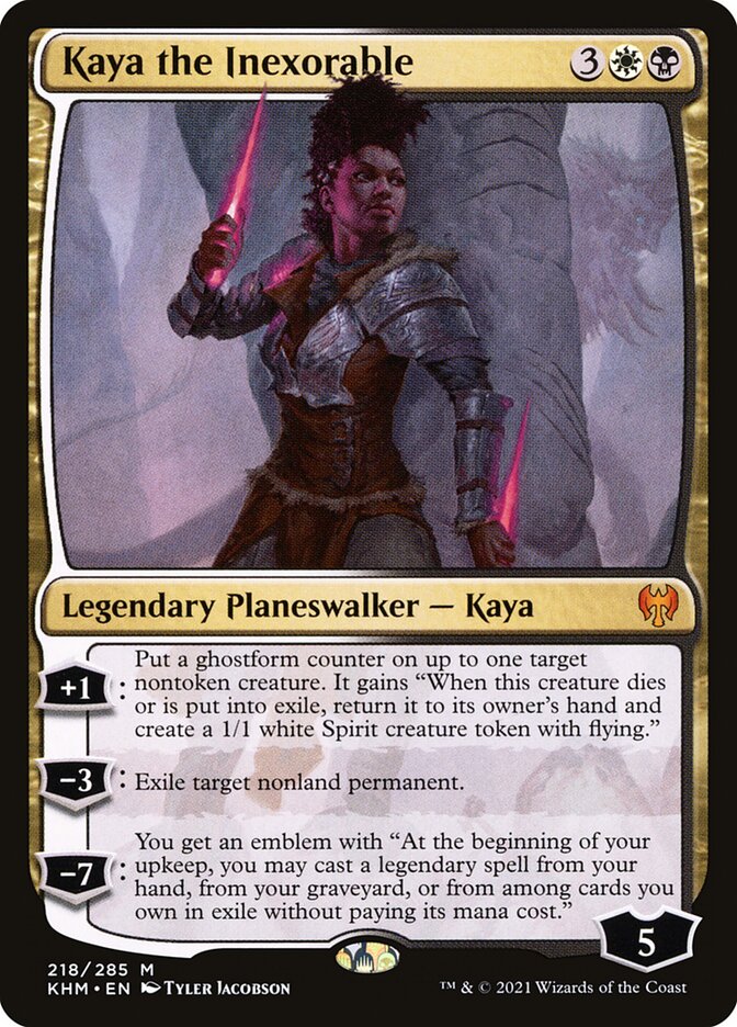 Kaya the Inexorable 218 (Kaldheim)  | Chromatic Games