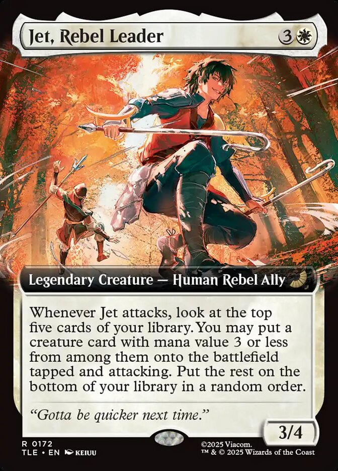 Jet, Rebel Leader 172/317 (Avatar: The Last Airbender: Eternal-Legal)  - Extended Art Foil | Chromatic Games