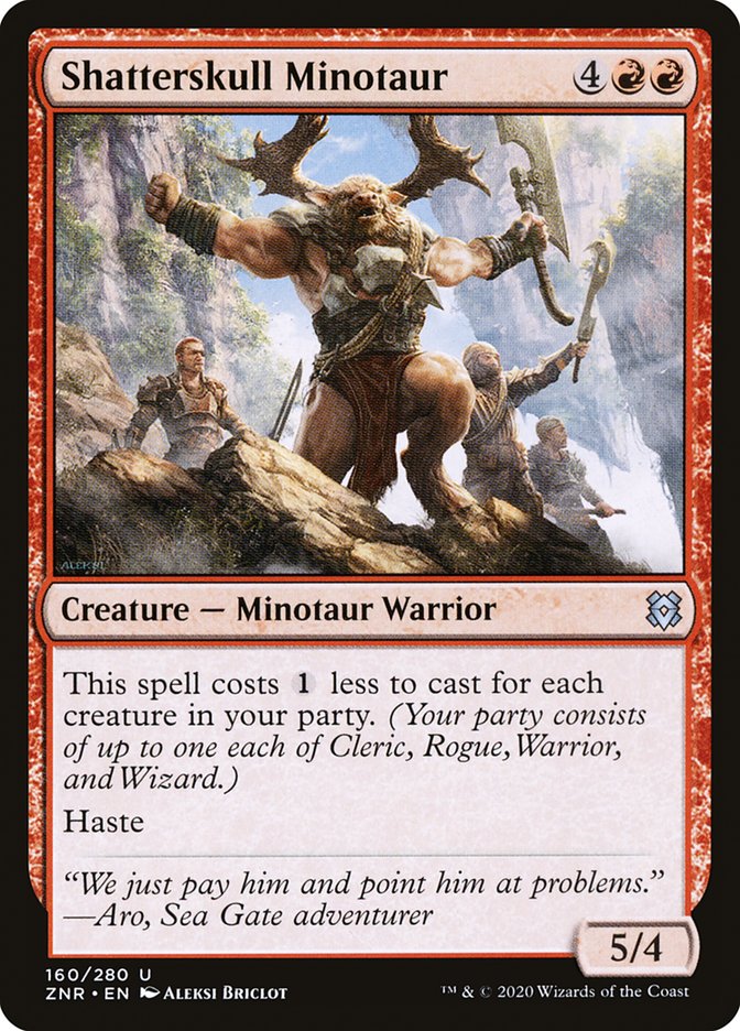 Shatterskull Minotaur 160/280 (Zendikar Rising)  | Chromatic Games