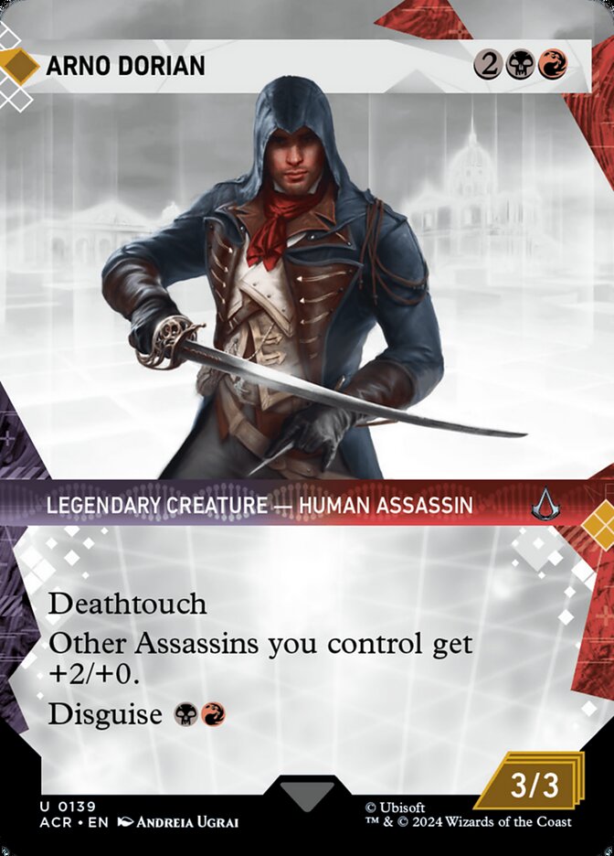 Arno Dorian 139/110 (Universes Beyond: Assassin's Creed)  - Showcase Foil | Chromatic Games