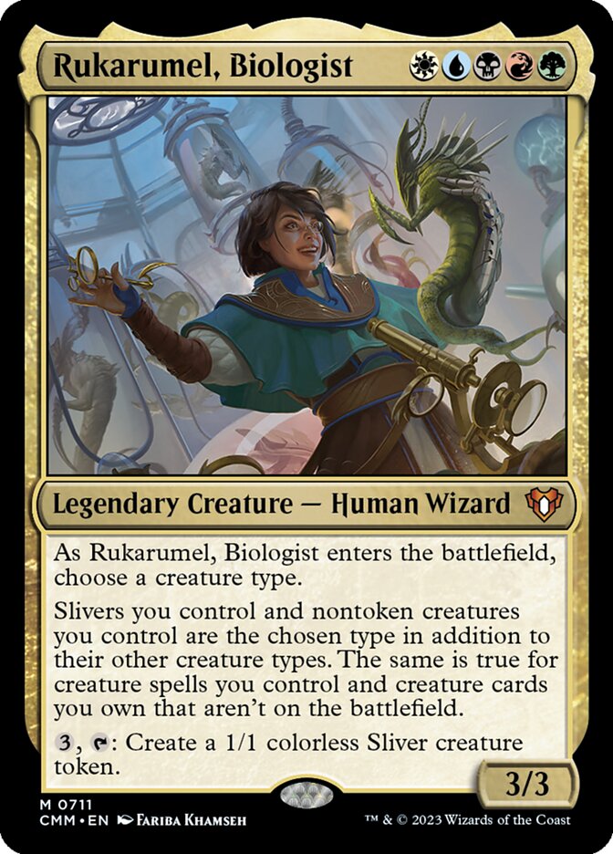 Rukarumel, Biologist 711/451 (Commander Masters)  - Foil | Chromatic Games