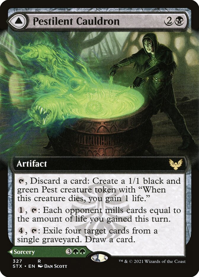 Pestilent Cauldron // Restorative Burst 327 (Strixhaven: School of Mages)  | Chromatic Games