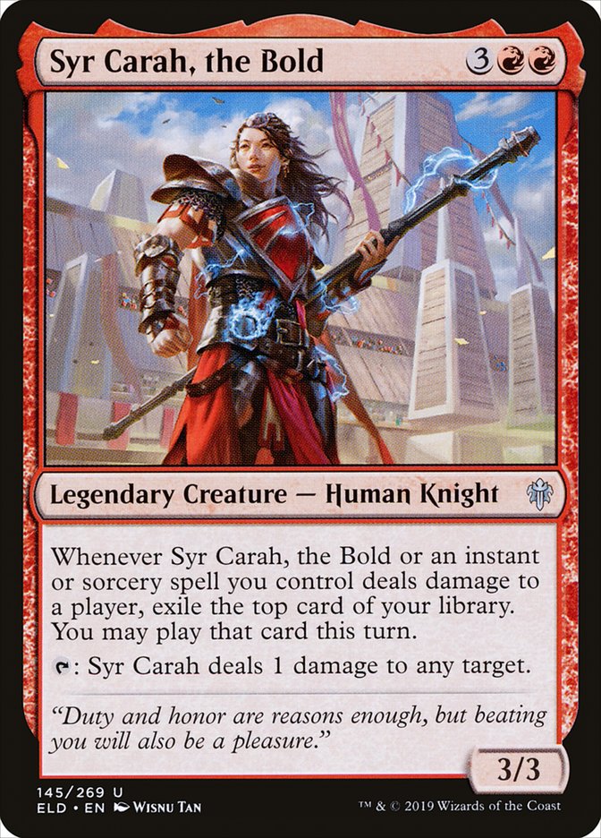 Syr Carah, the Bold 145/269 (Throne of Eldraine)  | Chromatic Games