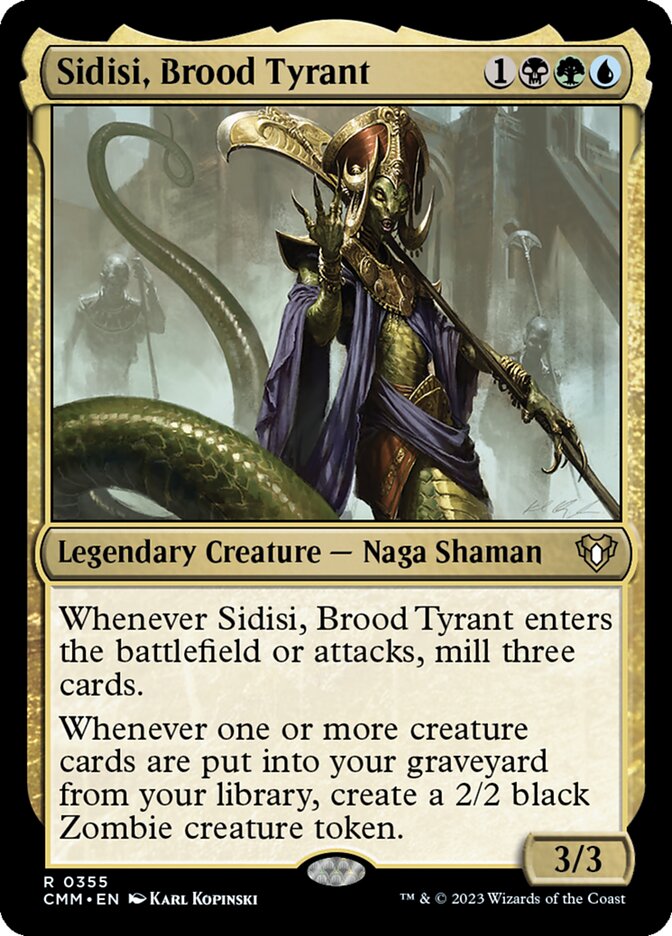 Sidisi, Brood Tyrant 355 (Commander Masters)  | Chromatic Games