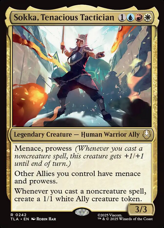 Sokka, Tenacious Tactician 242 (Avatar: The Last Airbender)  - Foil | Chromatic Games