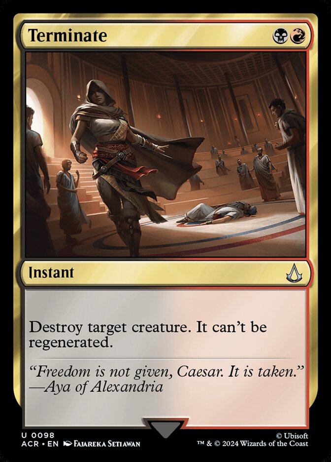 Terminate 98 (Universes Beyond: Assassin's Creed)  - Foil | Chromatic Games