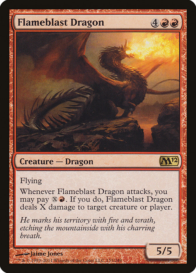 Flameblast Dragon 133/249 (Magic 2012 (M12))  | Chromatic Games