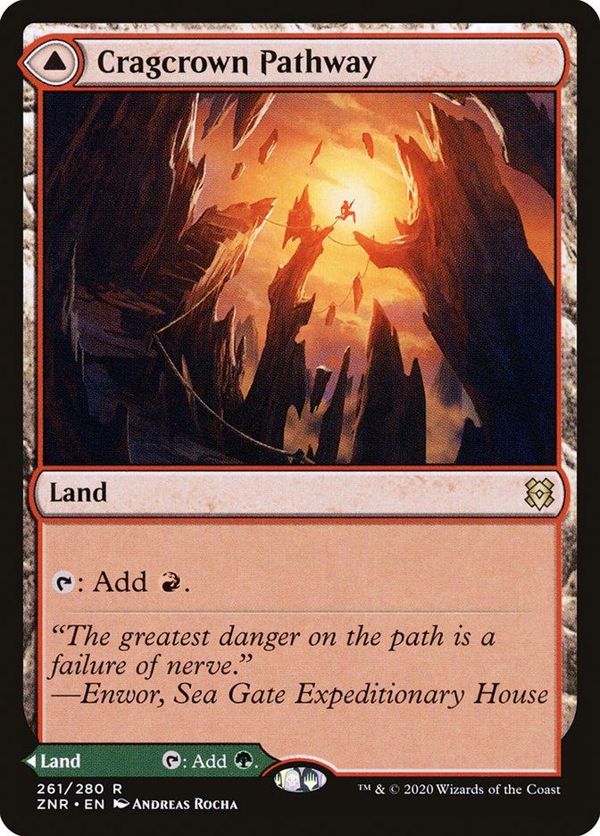 Cragcrown Pathway // Timbercrown Pathway 261 (Zendikar Rising)  - Foil | Chromatic Games