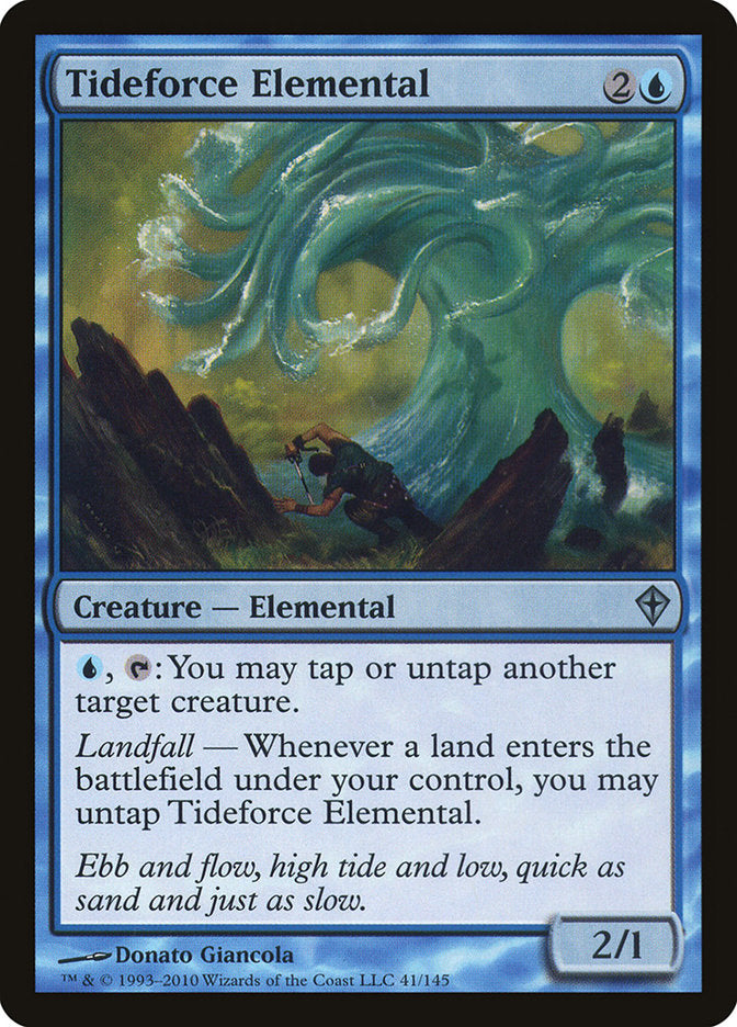 Tideforce Elemental 41/145 (Worldwake)  | Chromatic Games