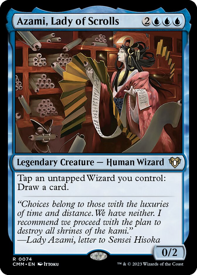 Azami, Lady of Scrolls 74/451 (Commander Masters)  | Chromatic Games