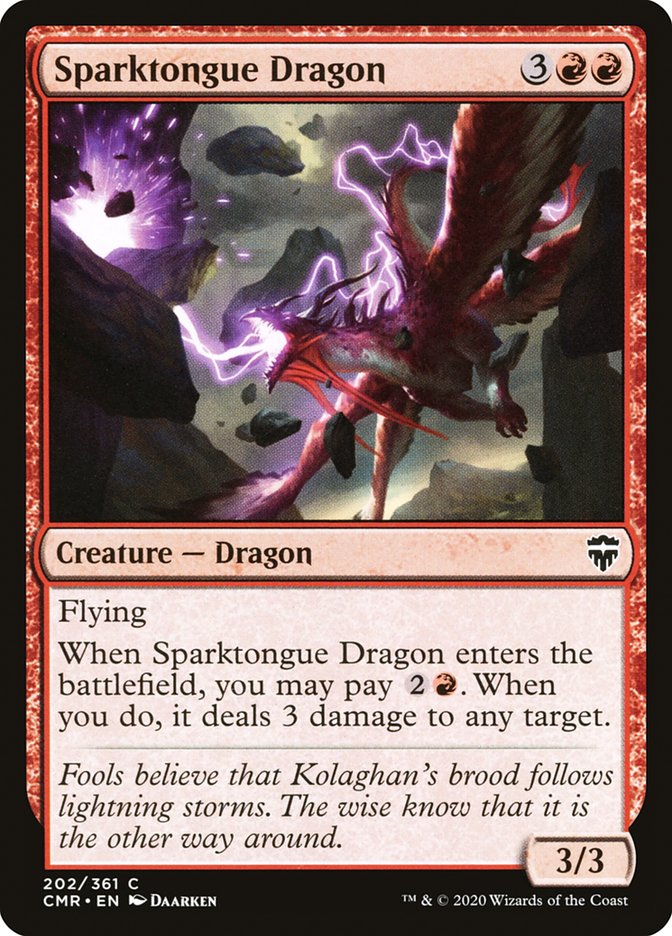 Sparktongue Dragon 202 (Commander Legends)  | Chromatic Games