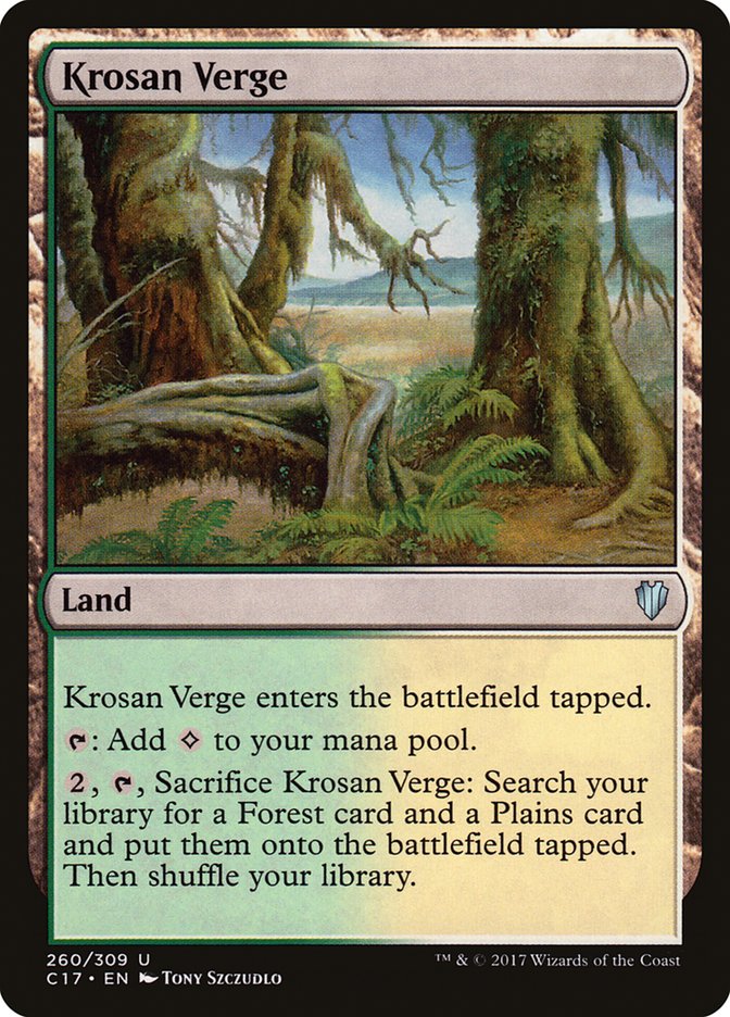 Krosan Verge 260/309 (Commander 2017)  | Chromatic Games