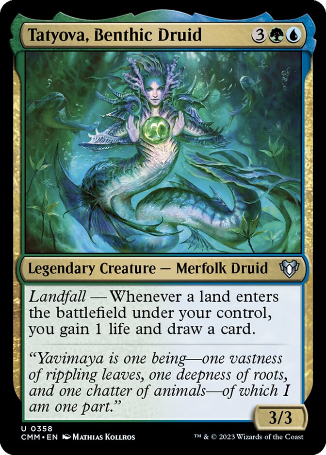 Tatyova, Benthic Druid 358/451 (Commander Masters)  | Chromatic Games