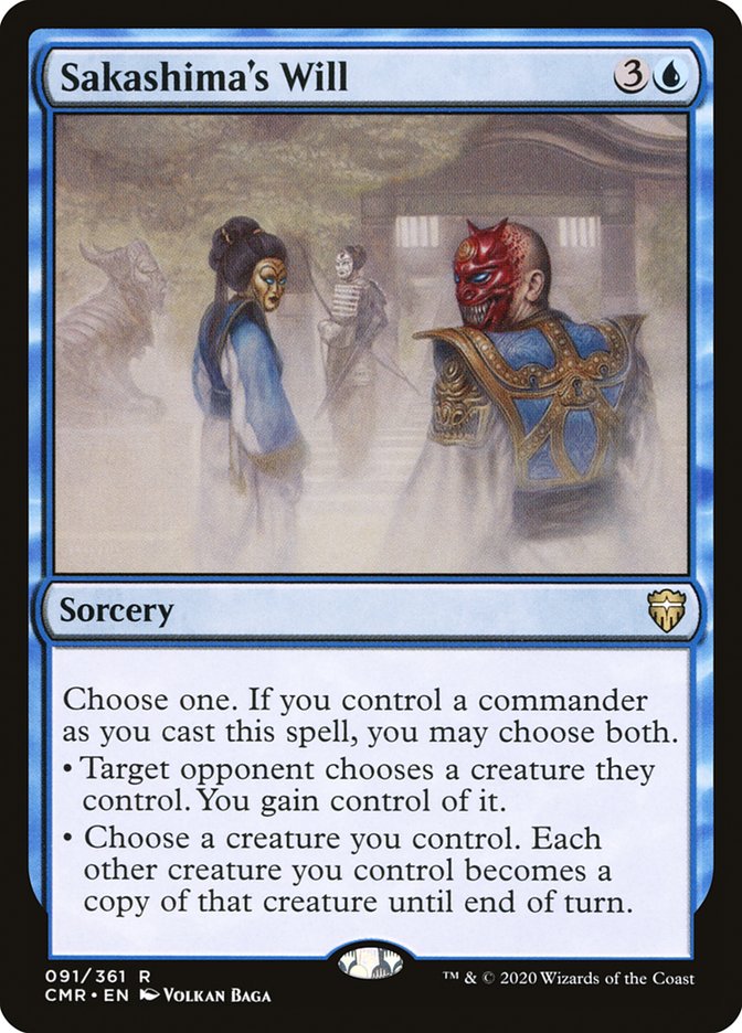 Sakashima's Will 91 (Commander Legends)  - Foil | Chromatic Games
