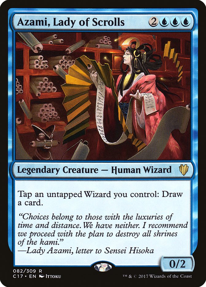 Azami, Lady of Scrolls 82/309 (Commander 2017)  | Chromatic Games