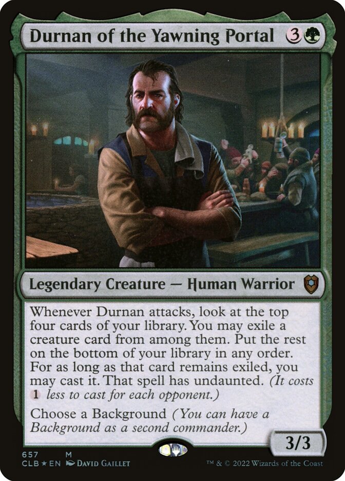 Durnan of the Yawning Portal 657 (Commander Legends: Battle for Baldur's Gate)  - Foil | Chromatic Games
