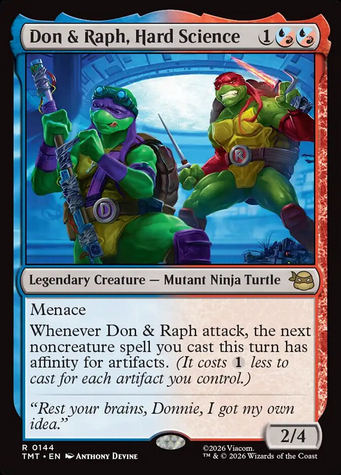 Don and Raph, Hard Science 144/190 (Teenage Mutant Ninja Turtles)  | Chromatic Games