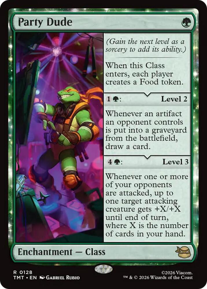 Party Dude 128 (Teenage Mutant Ninja Turtles)  - Foil | Chromatic Games