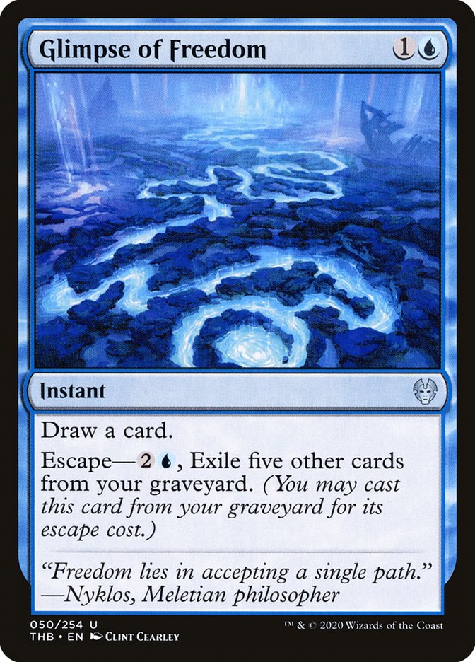 Glimpse of Freedom 50/254 (Theros Beyond Death)  - Foil | Chromatic Games