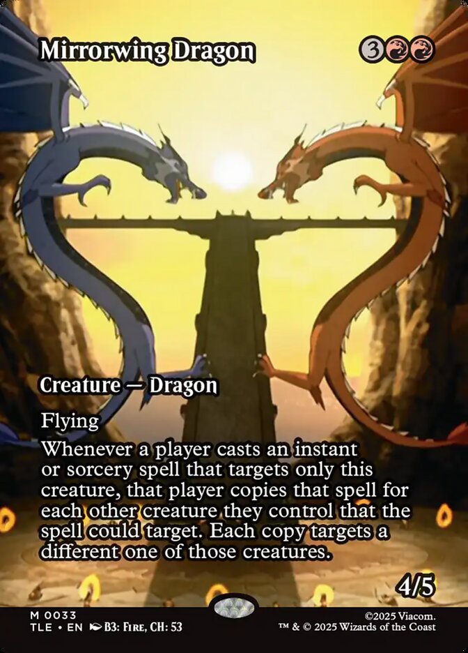 Mirrorwing Dragon 33/317 (Avatar: The Last Airbender: Eternal-Legal)  - Borderless | Chromatic Games