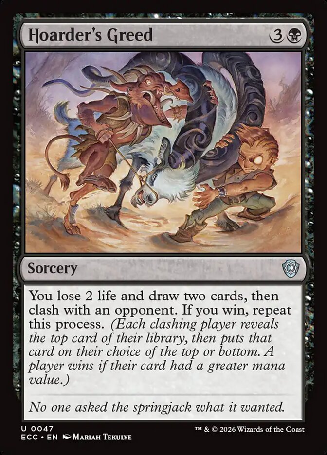 Hoarder's Greed 47/176 (Commander: Lorwyn Eclipsed)  | Chromatic Games