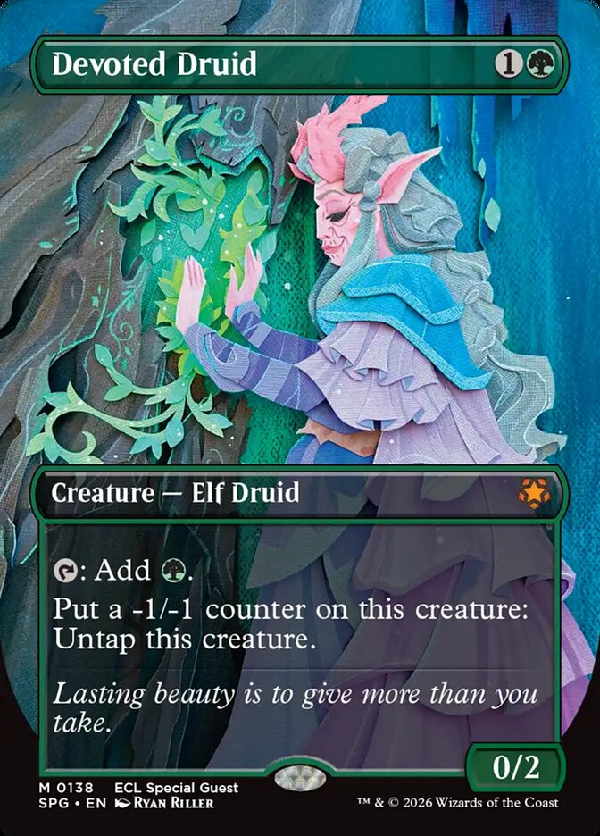 Devoted Druid 138 (Special Guests)  - Borderless Foil | Chromatic Games
