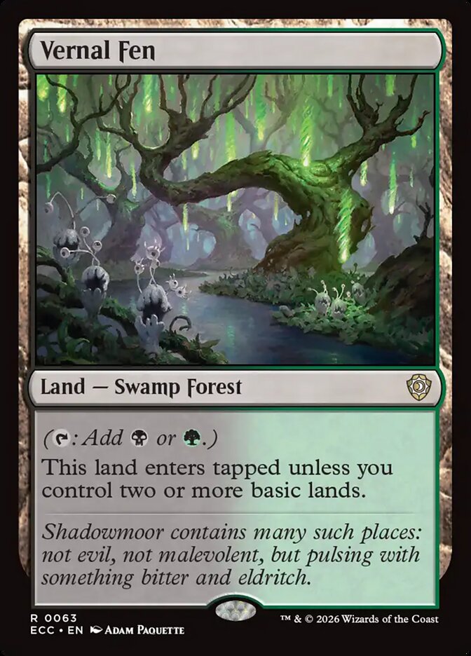 Vernal Fen 63/176 (Commander: Lorwyn Eclipsed)  | Chromatic Games