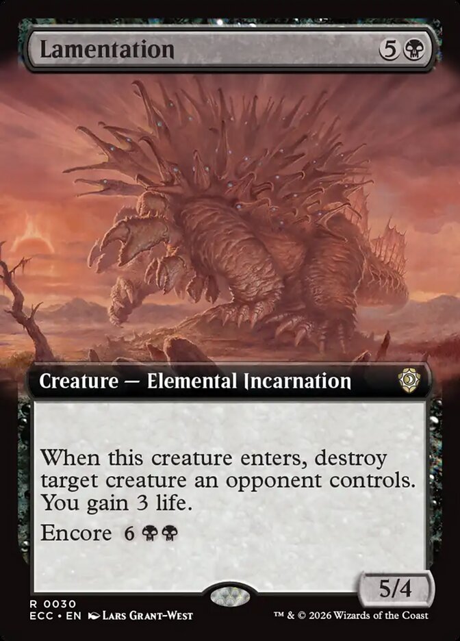 Lamentation  30/176 (Commander: Lorwyn Eclipsed)  - Extended Art  | Chromatic Games