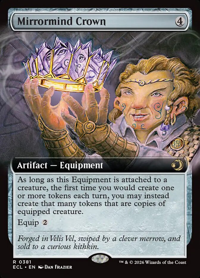 Mirrormind Crown 381/273 (Lorwyn Eclipsed)  - Extended Art | Chromatic Games