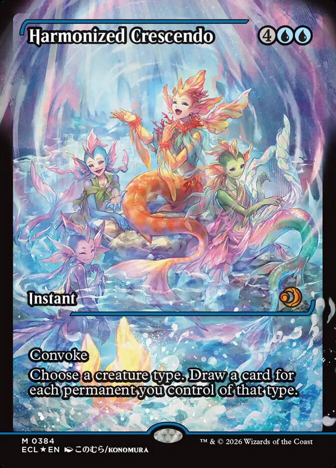 Harmonized Crescendo 384 (Lorwyn Eclipsed)  - Showcase Foil | Chromatic Games