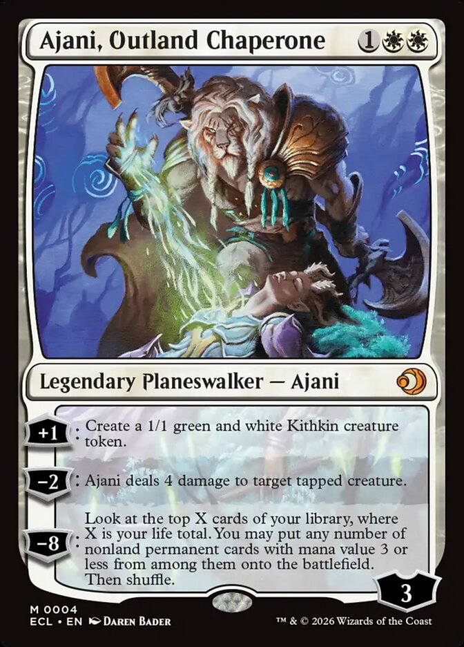 Ajani, Outland Chaperone 4/273 (Lorwyn Eclipsed)  - Foil | Chromatic Games