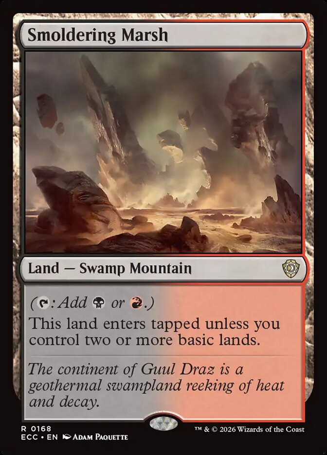 Smoldering Marsh 168/176 (Commander: Lorwyn Eclipsed)  | Chromatic Games