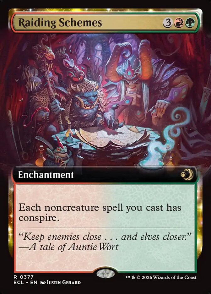 Raiding Schemes  377/273 (Lorwyn Eclipsed)  - Extended Art Foil | Chromatic Games