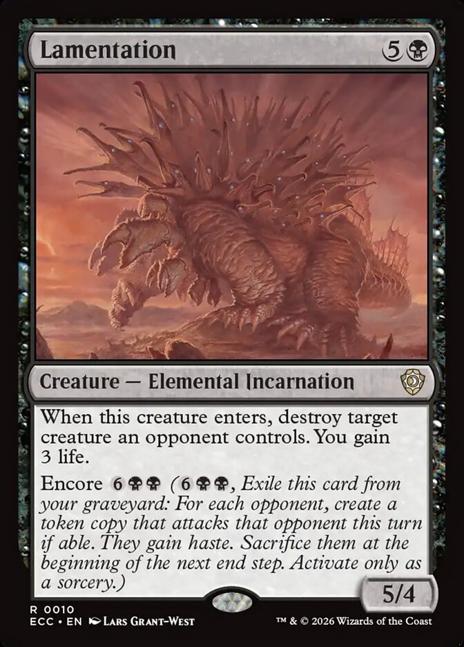 Lamentation 10 (Commander: Lorwyn Eclipsed)  | Chromatic Games