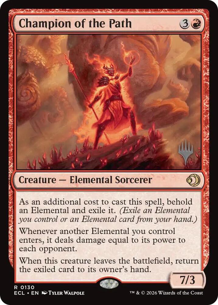 Champion of the Path 130 (Promo Pack: Lorwyn Eclipsed)  - Foil | Chromatic Games