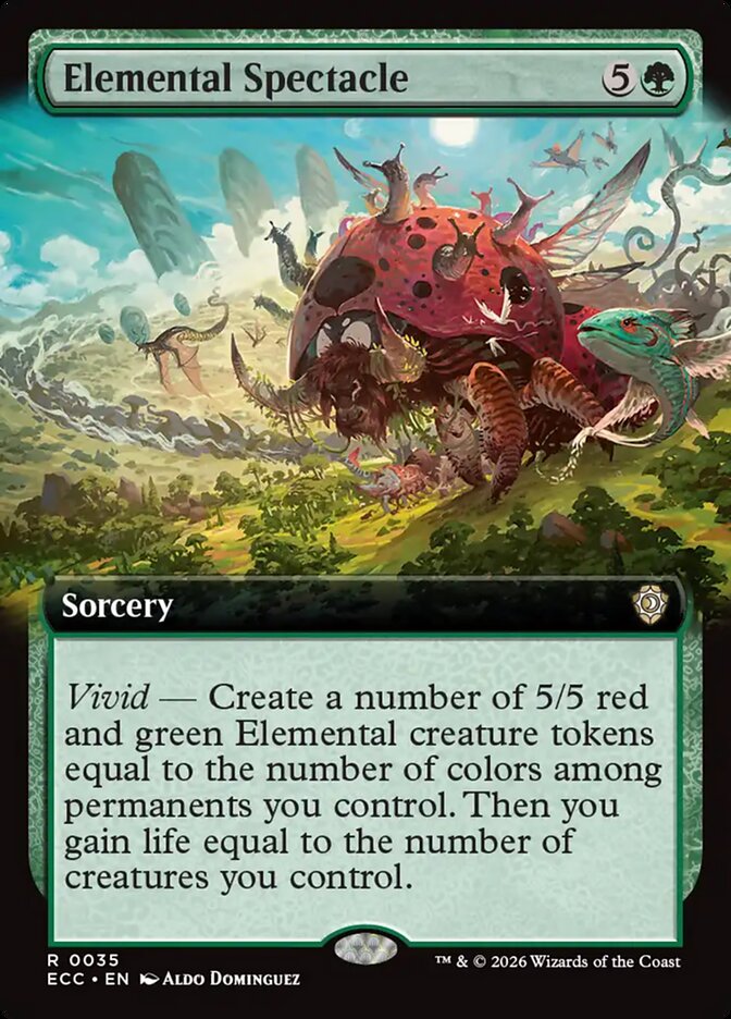 Elemental Spectacle  35/176 (Commander: Lorwyn Eclipsed)  - Extended Art | Chromatic Games