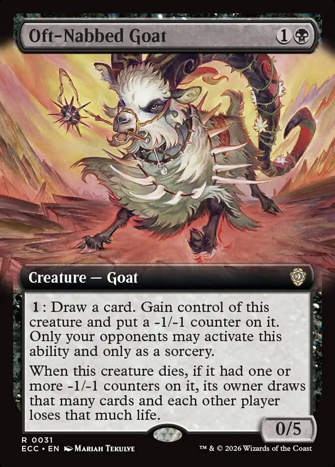 Oft-Nabbed Goat  31/176 (Commander: Lorwyn Eclipsed)  - Extended Art | Chromatic Games