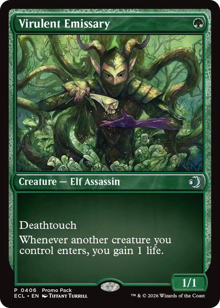 Virulent Emissary 406 (Promo Pack: Lorwyn Eclipsed)  - Foil | Chromatic Games
