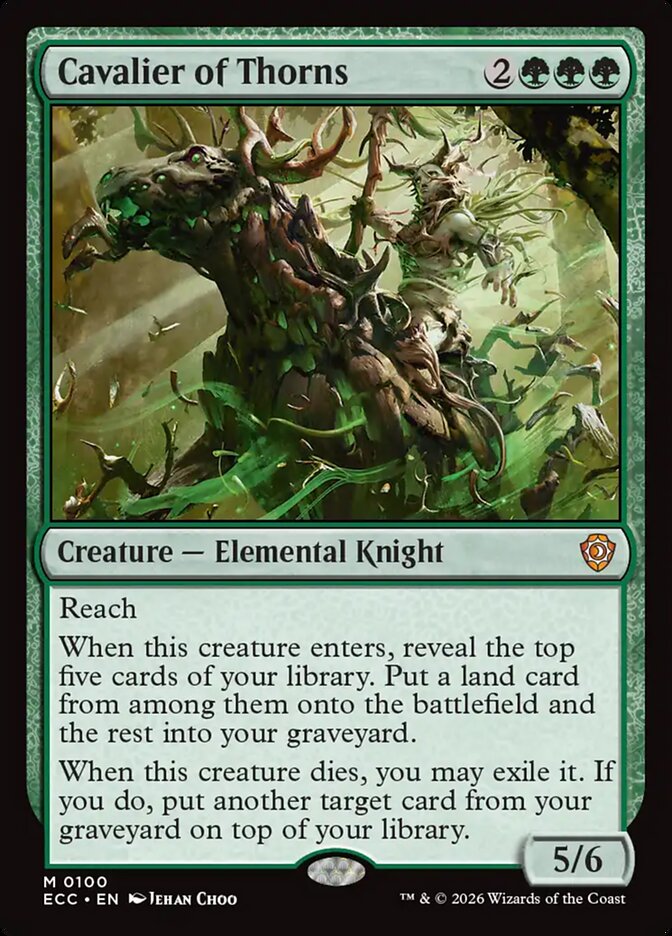 Cavalier of Thorns 100/176 (Commander: Lorwyn Eclipsed)  | Chromatic Games