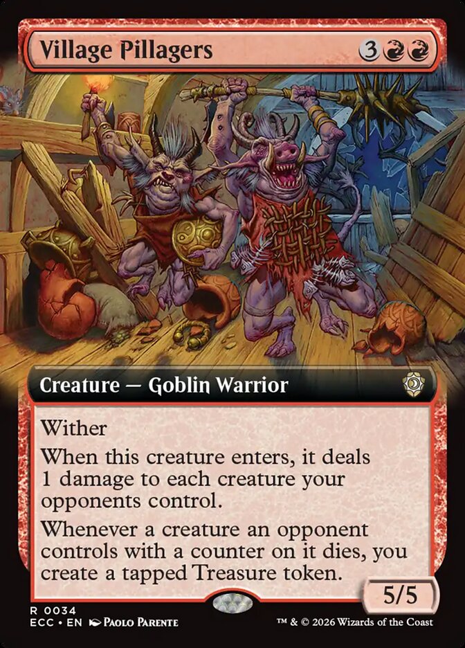 Village Pillagers Extended Art 34/176 (Commander: Lorwyn Eclipsed)  | Chromatic Games