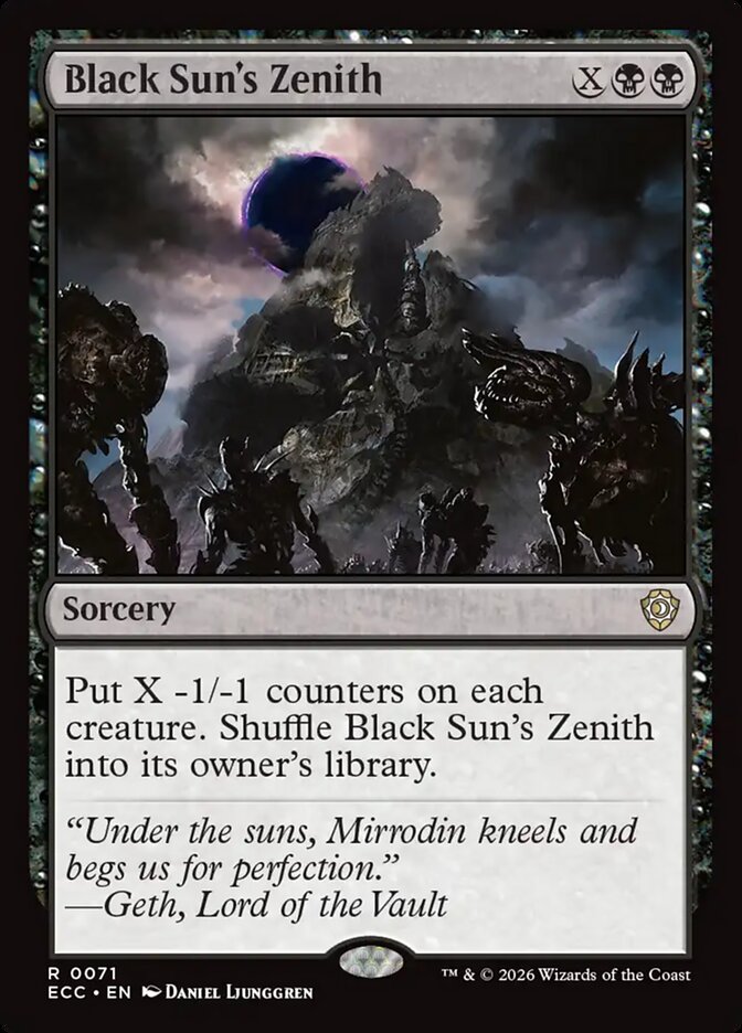 Black Sun's Zenith 71 (Commander: Lorwyn Eclipsed)  | Chromatic Games