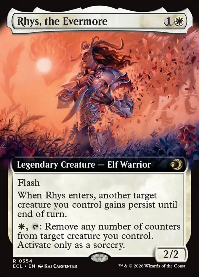 Rhys, the Evermore  354 (Lorwyn Eclipsed)  - Extended Art Foil | Chromatic Games